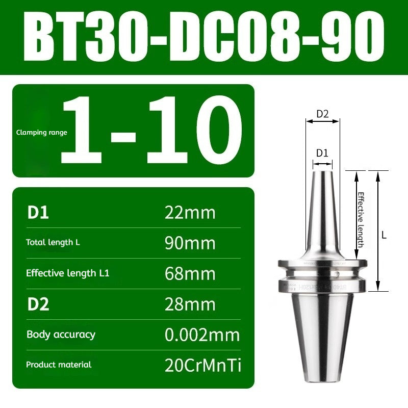 10045 BT30/BT40/BT50-DC high precision back-pull tool holder Shandong Denso Pricision Tools Co.,Ltd.